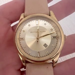 Michael Kors Gold & Blush Pink Watch!